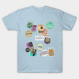 DPE1974,Souvenir Travel Stickers - Nambian sea colour T-Shirt